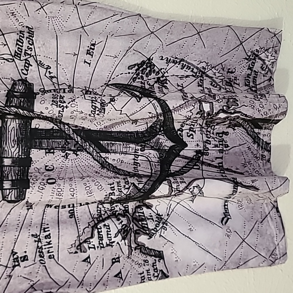 Nautical Voyage Anchor Script Mens Graphic T Shirt Dry Fit Grey Size 2XL - Picture 7 of 16